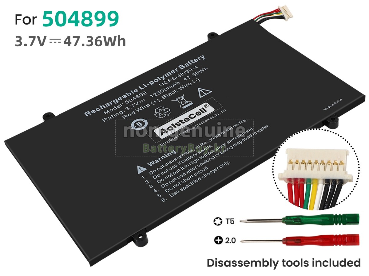 AolsteCell 504899 대체 배터리