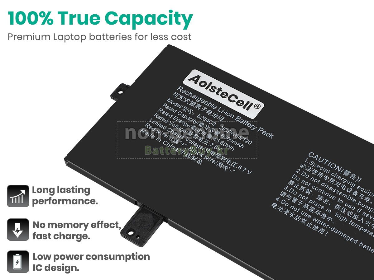 AolsteCell 5264C0 대체 배터리