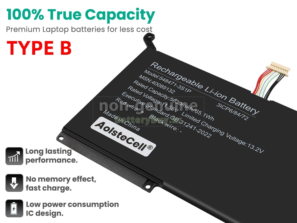 AolsteCell GFFD326 대체 배터리