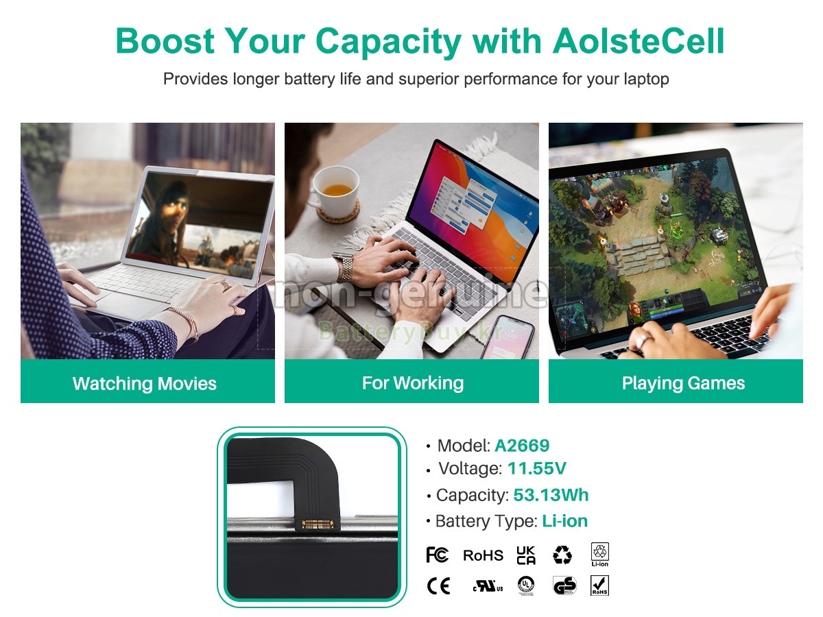 Apple A2669 대체 배터리