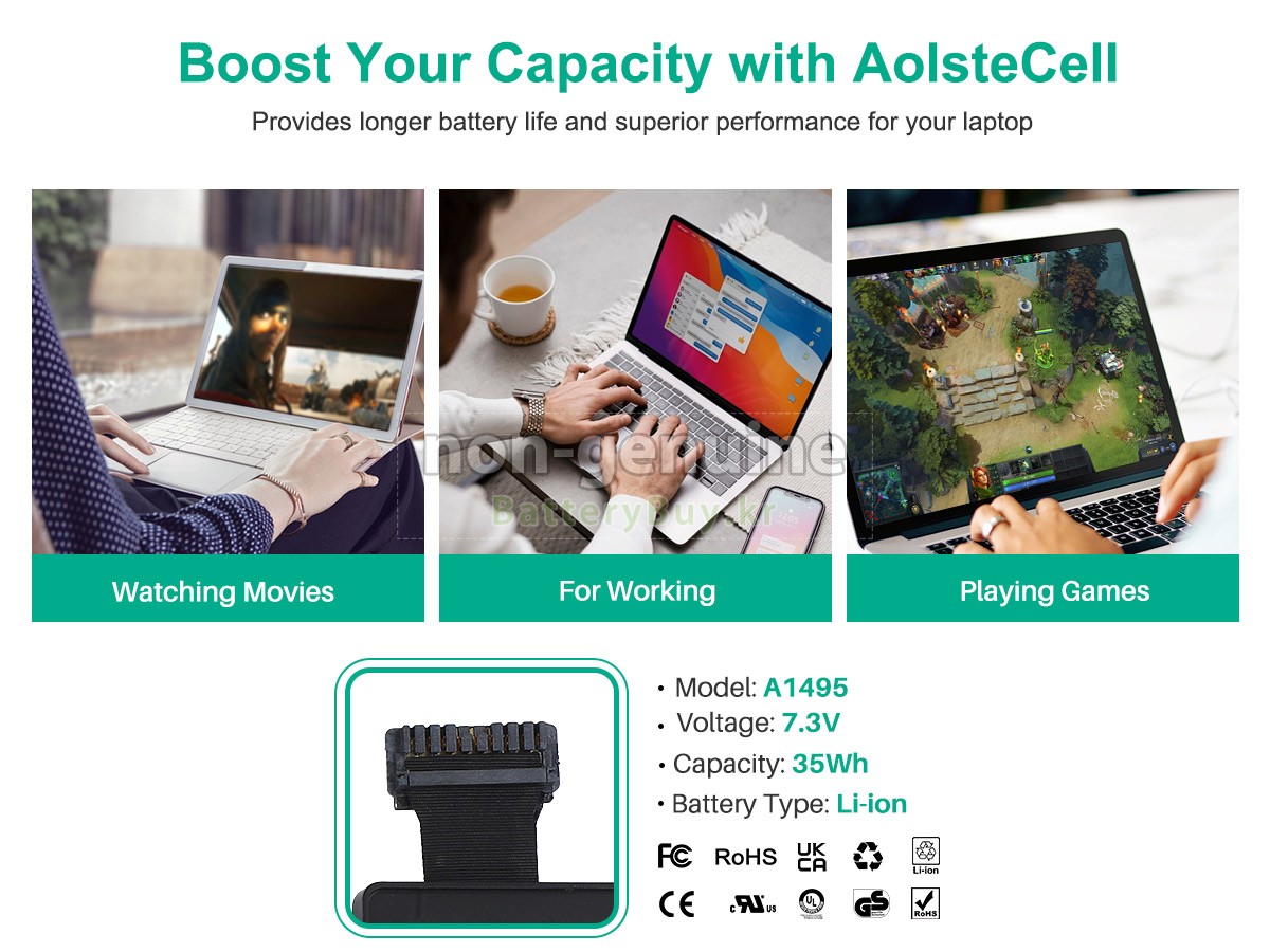 Apple A1495 대체 배터리