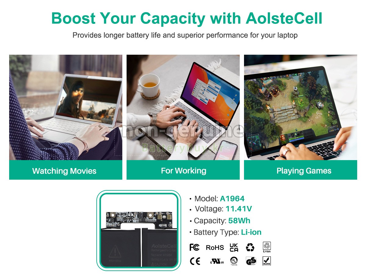 Apple MR9Q2LL/A* 대체 배터리