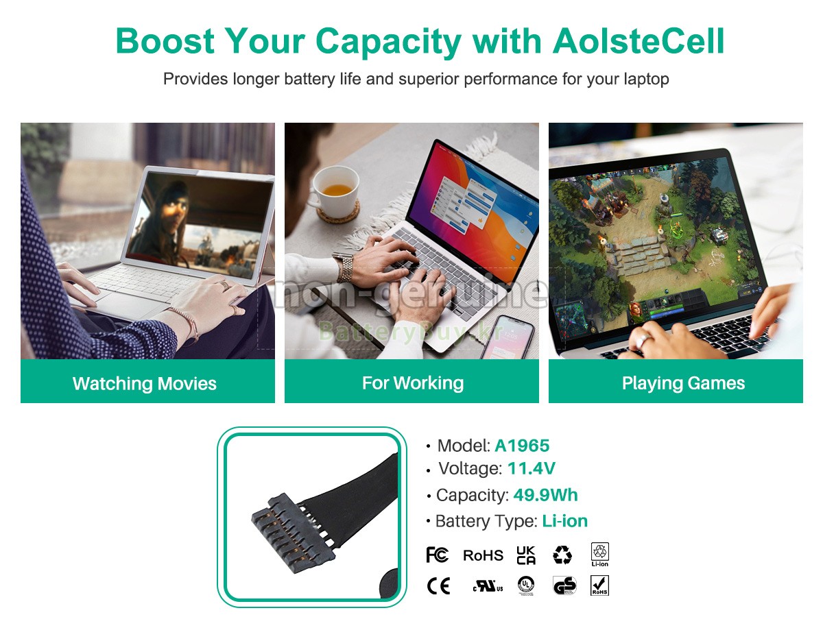 Apple MVFH2LL/A 대체 배터리