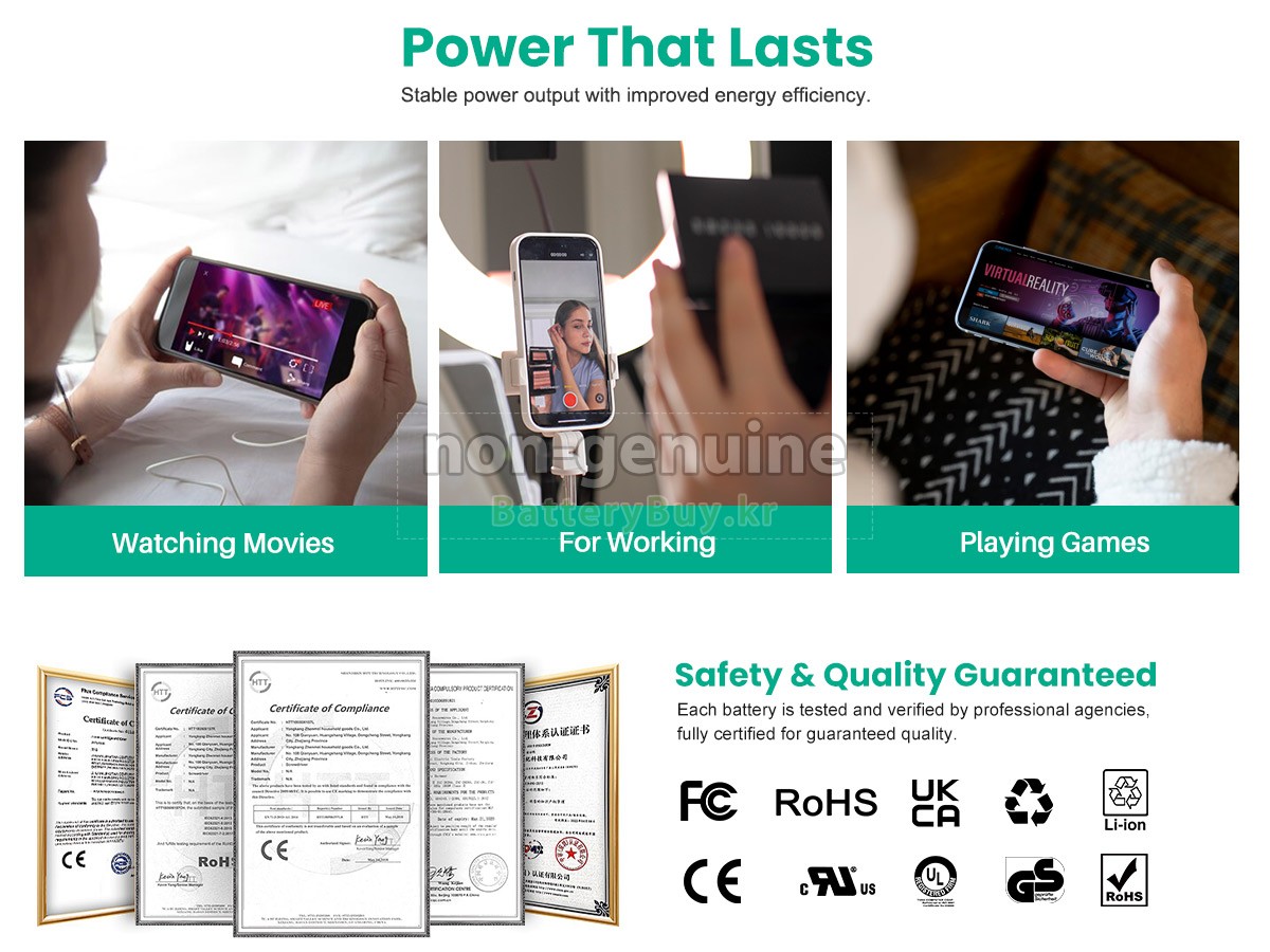 Apple A1899 EMC N/A 대체 배터리