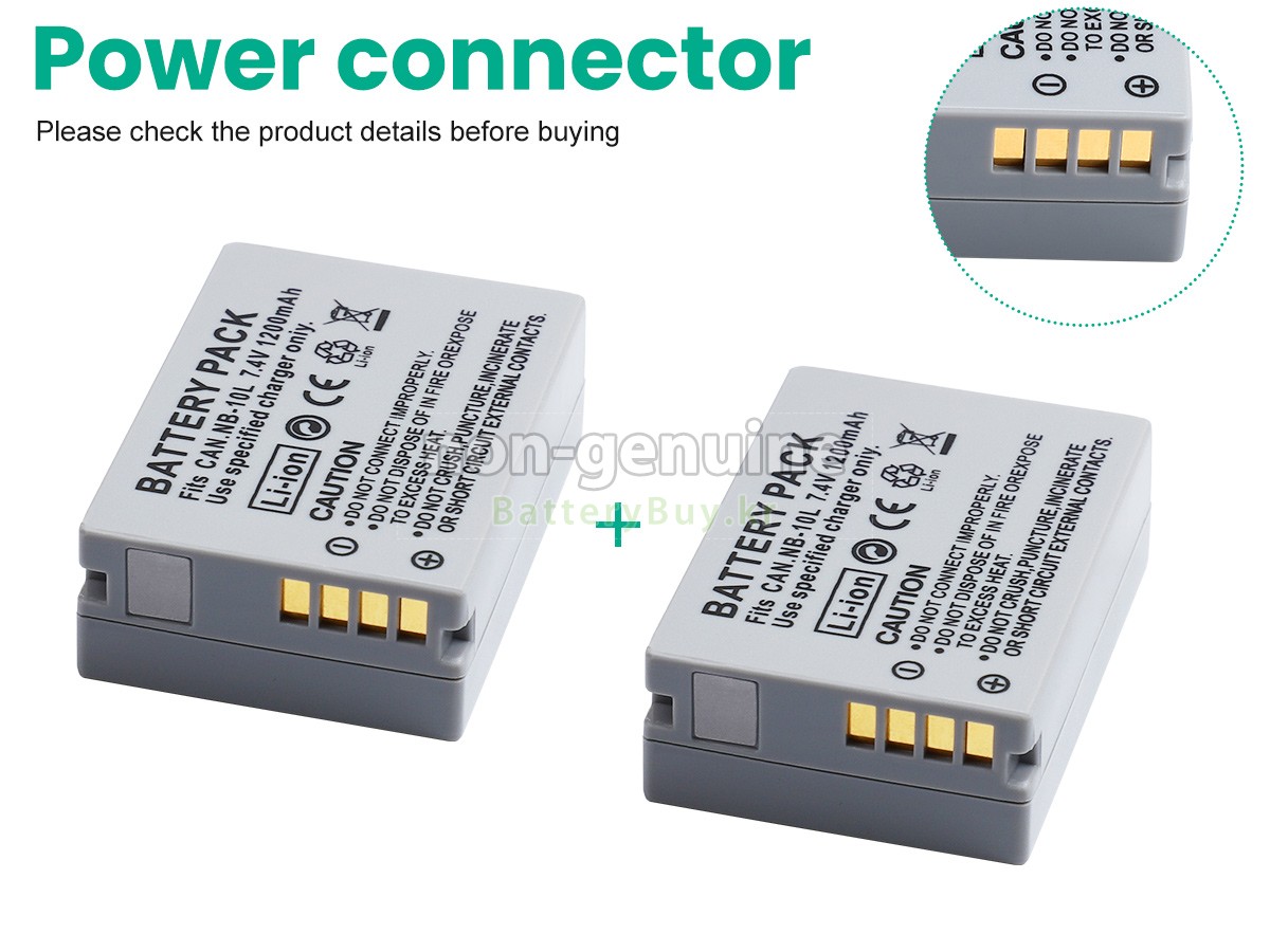 Canon POWERSHOT G16 대체 배터리