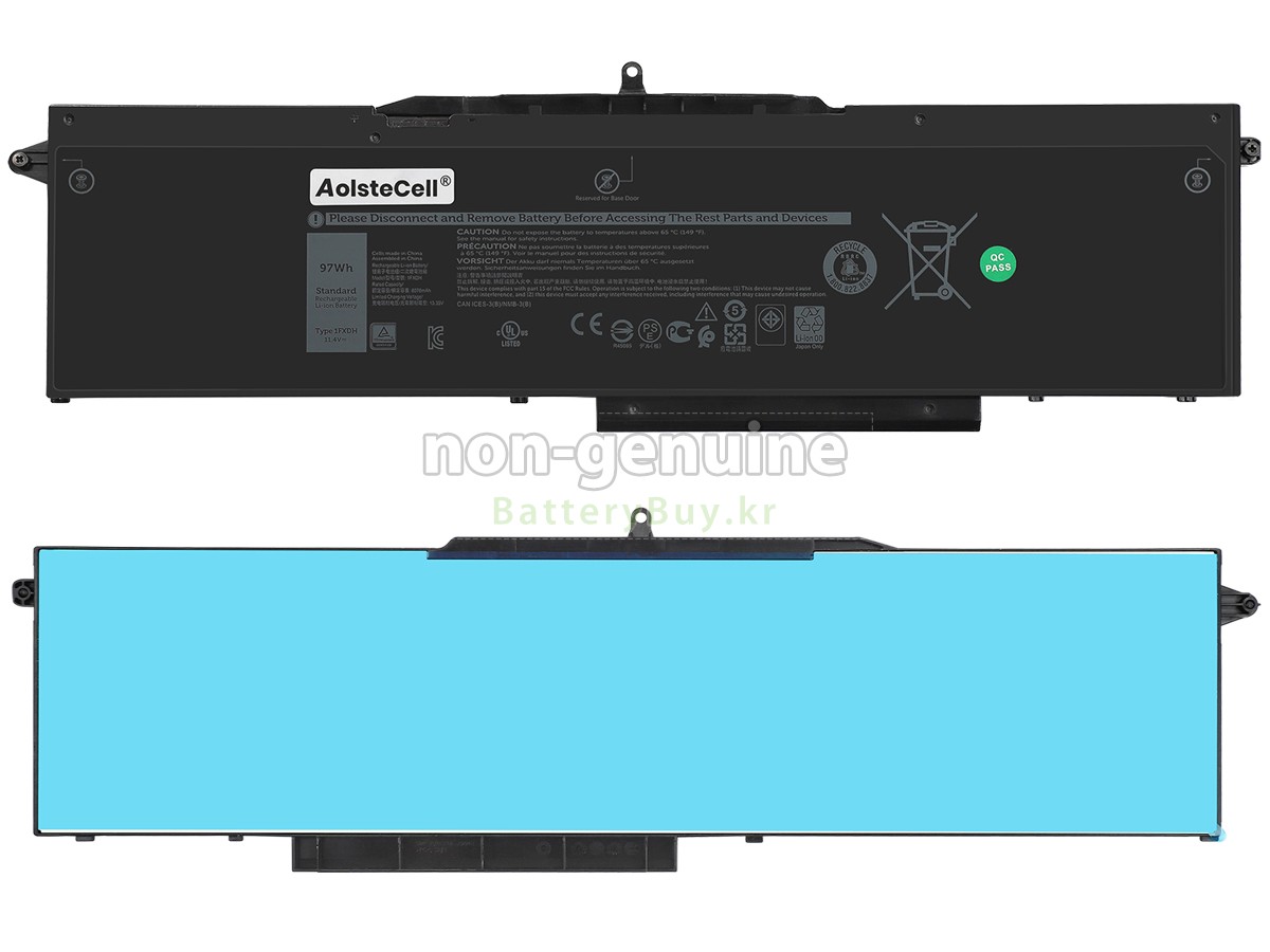 Dell 1WJT0 대체 배터리