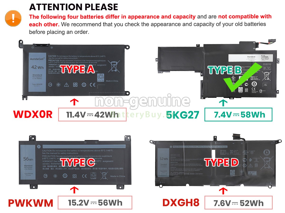 Dell Inspiron 14 7000 대체 배터리