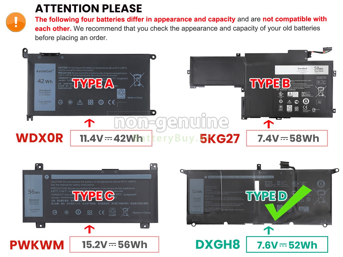 Dell Inspiron 14 7000 대체 배터리