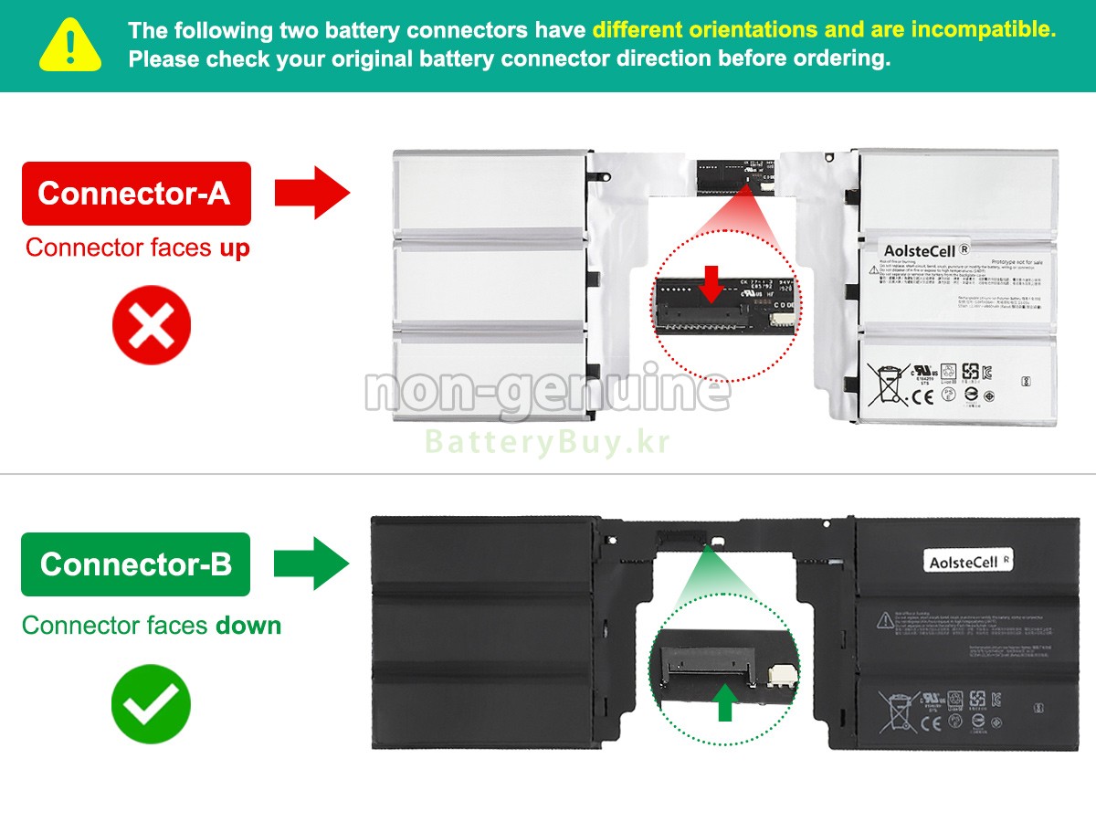 Microsoft Surface BOOK2 KEYBOARD 대체 배터리
