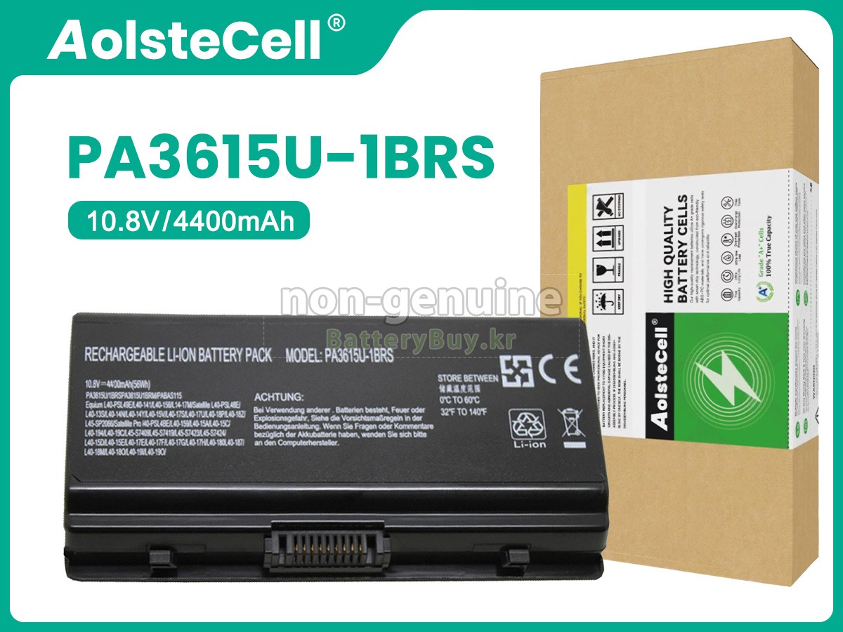 Toshiba PABAS115 대체 배터리