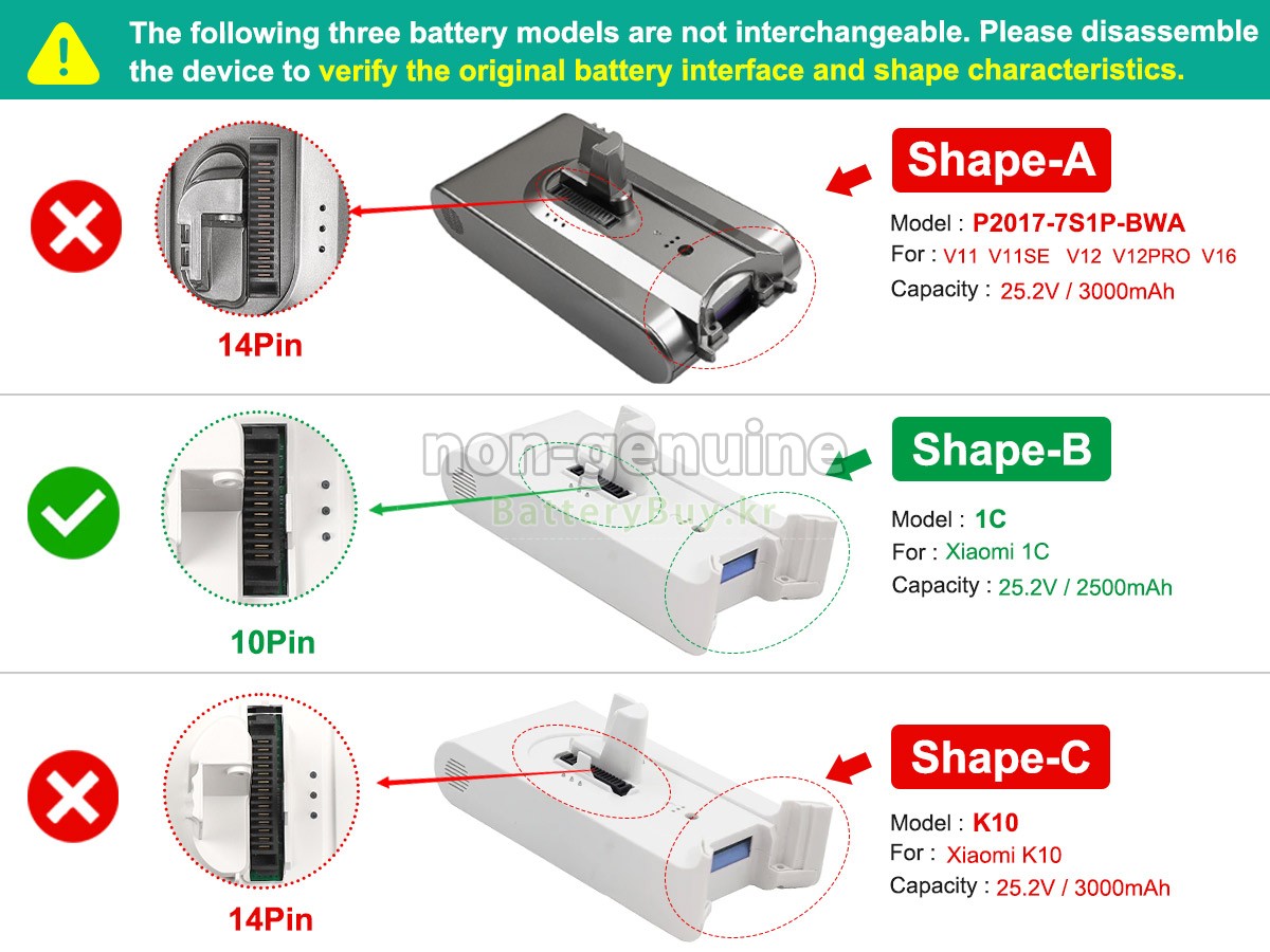 XiaoMi P2017-7S1P-BWA 대체 배터리