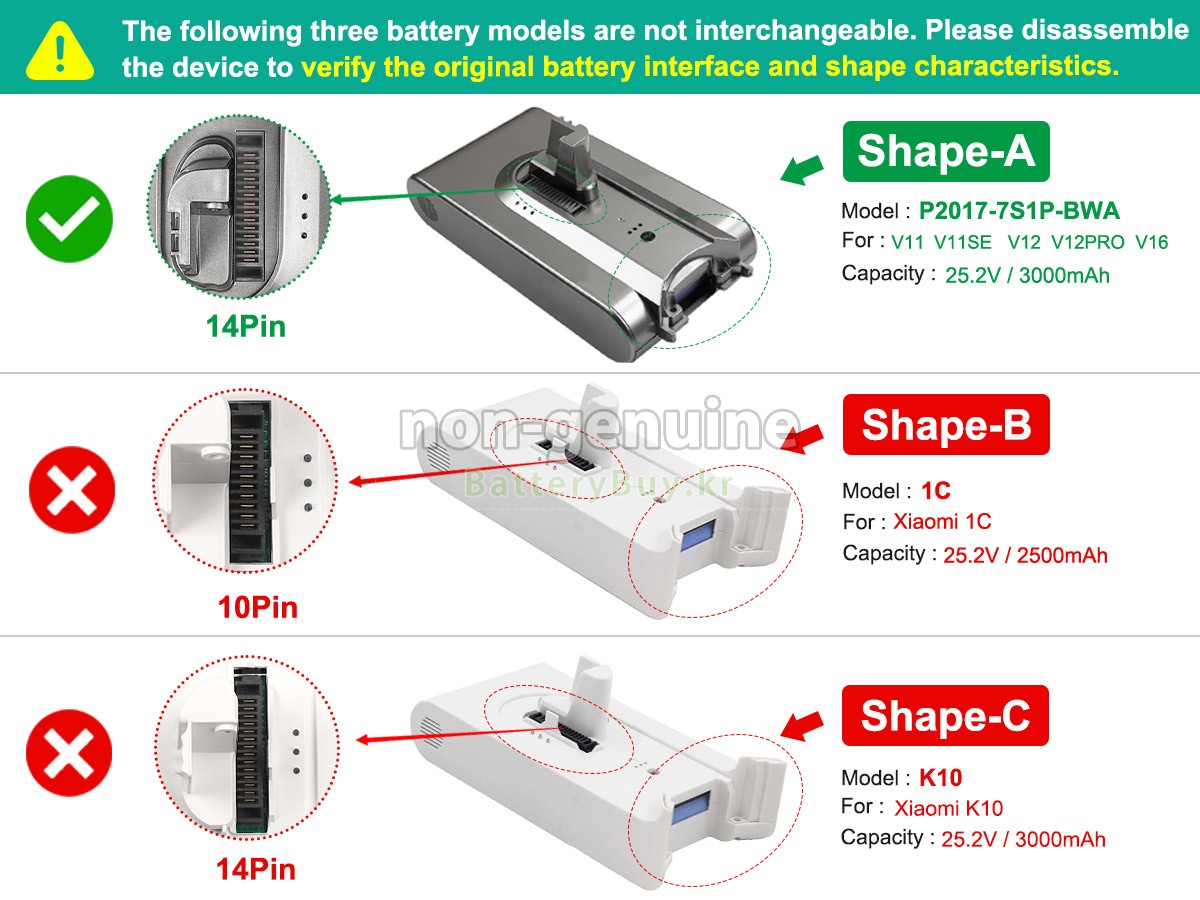 XiaoMi P2017-7S1P-BWA 대체 배터리